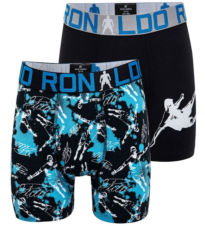 Sort Ronaldo Boxershorts Pak Print - Jbs  - 5709405655956