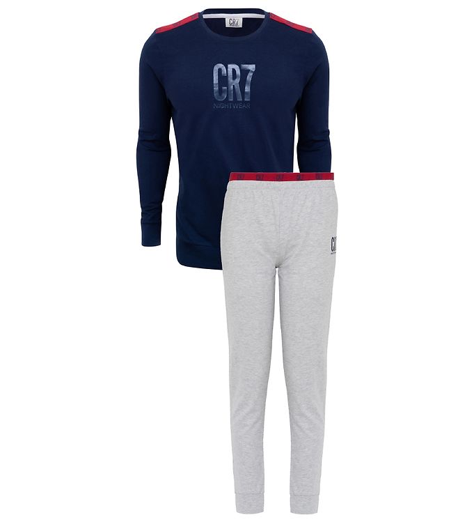 Blå Ronaldo Nattøj Navy Gråmeleret - Jbs  - 5709405849652