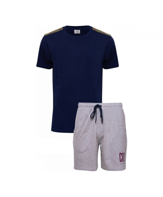 Multifarvet Cr7 Bomuld Pyjamas Shorts Til Herre - Jbs