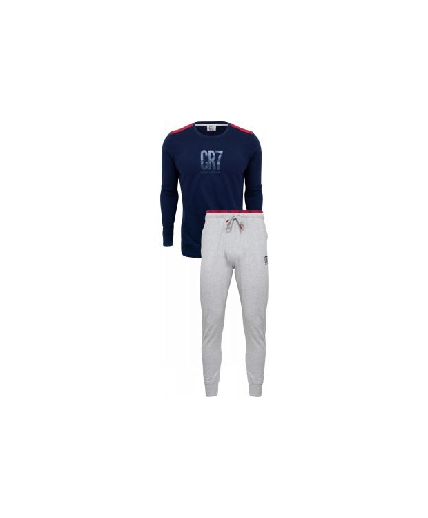 Navy Cr7 Bomuld Pyjamas Til Herre - Cr7  - 5709405849645