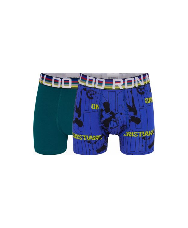 Sort Cr7 Bomuld Boy Trunk Pak Til Drenge - Cr7  - 5709405861043