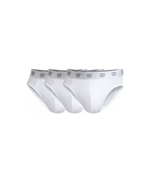 Hvid Cr7 Main Basic Brief Pak Boksershorts Til Herre - Cr7  - 5701586978244
