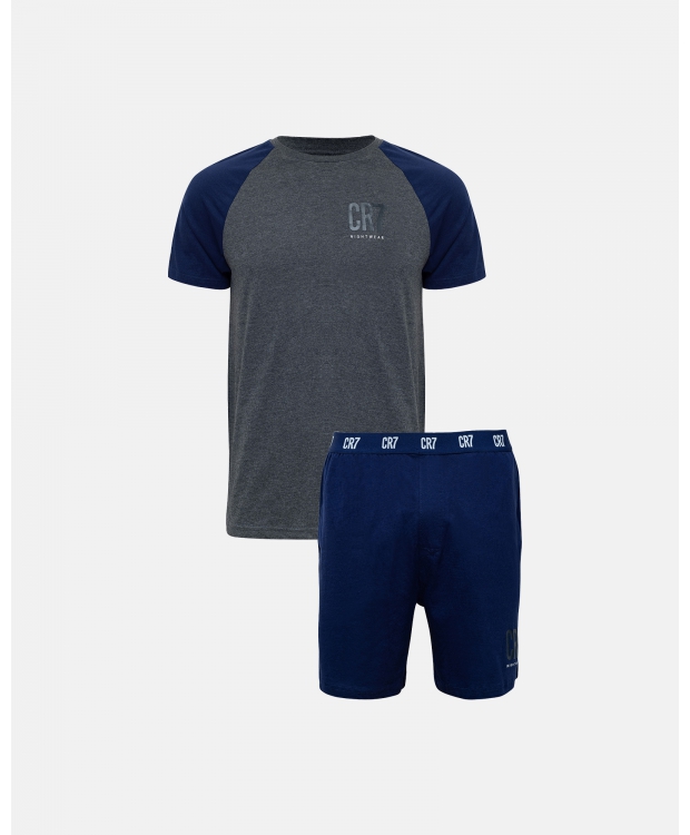 Navy Cr7 Pyjamassæt Mørkegrå Til Herre - Cr7  - 5709405005942