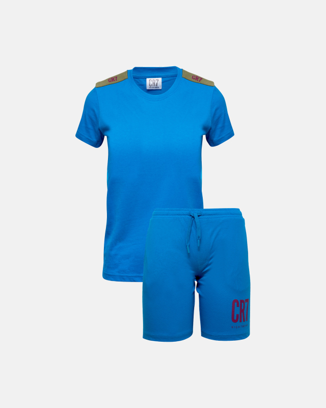 Blå Pyjamas Shorts Ampquotkidsampquot 100 Bomuld - Cr7  - 5709405944951