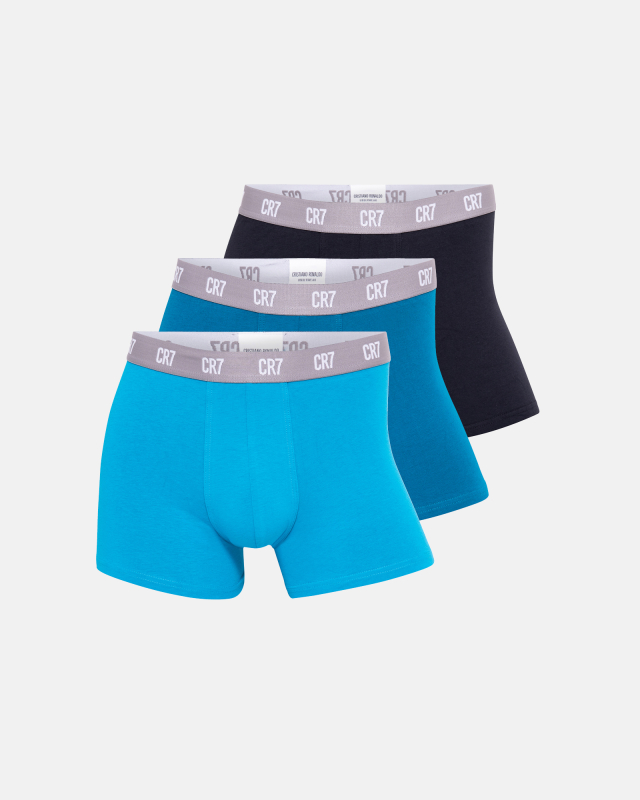 Sort Trunks Ampquotbasicampquot Pak Bomuld Blå - Cr7  - 5709405680378