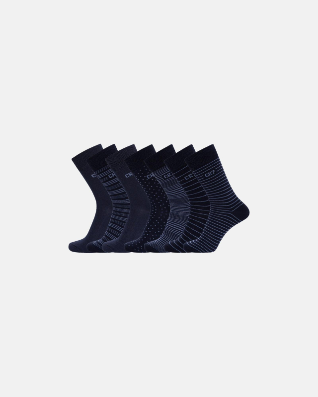 Navy Strømper Pak Bomuld - Cr7  - 5709405766294